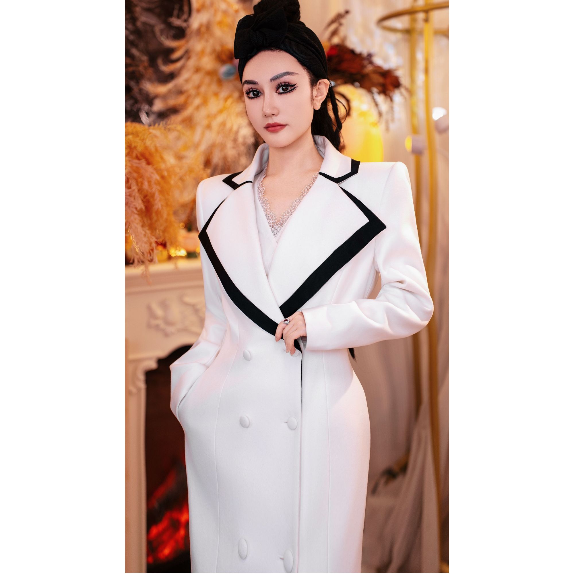 【星姐推荐】星原创高级定制「雾屿白帆」设计师秋冬网红气质时尚风衣