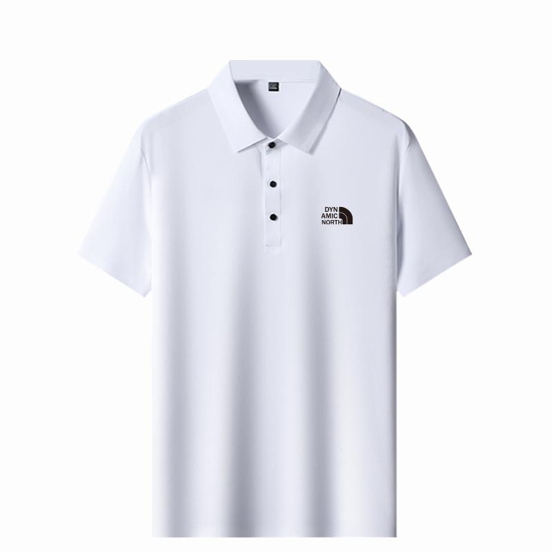 动感北面夏冰丝短袖男款爆款2025新款翻领短袖休闲t恤polo衫男款