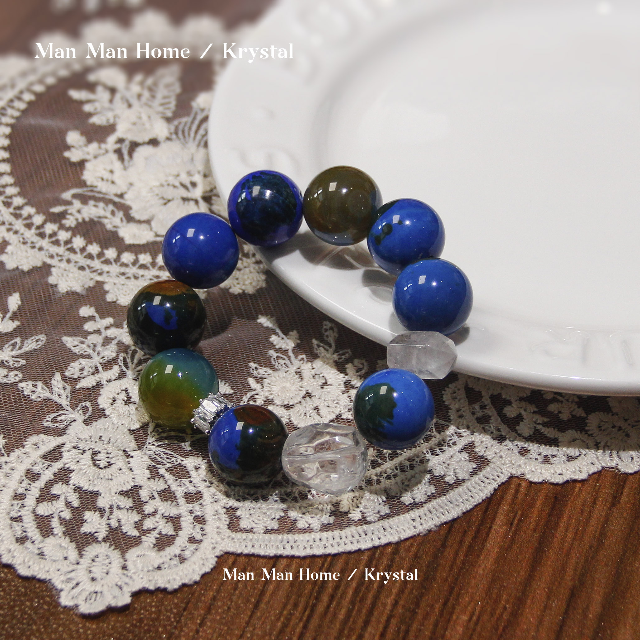 MMJ576【地球玛瑙】暖暖家玛瑙水晶手链多样性发货 发其一