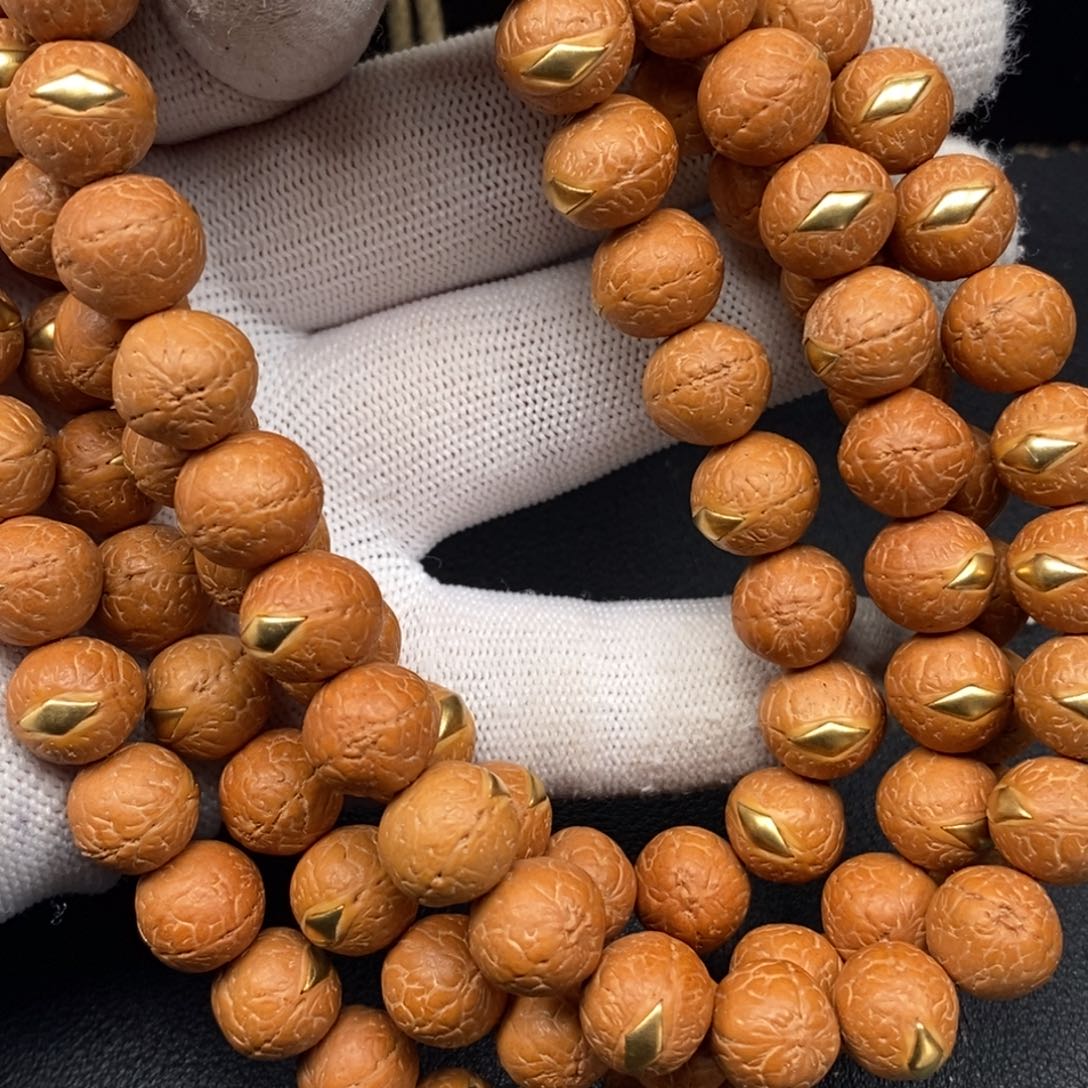 凤眼菩提手串矮桩镶嵌慈悲眼10.5mm110颗