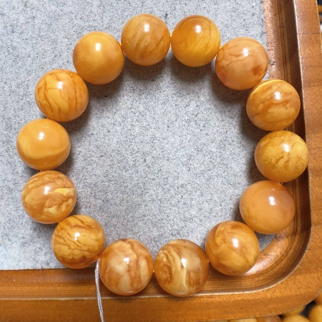 蜜蜡手串未镶嵌蜜蜡手串