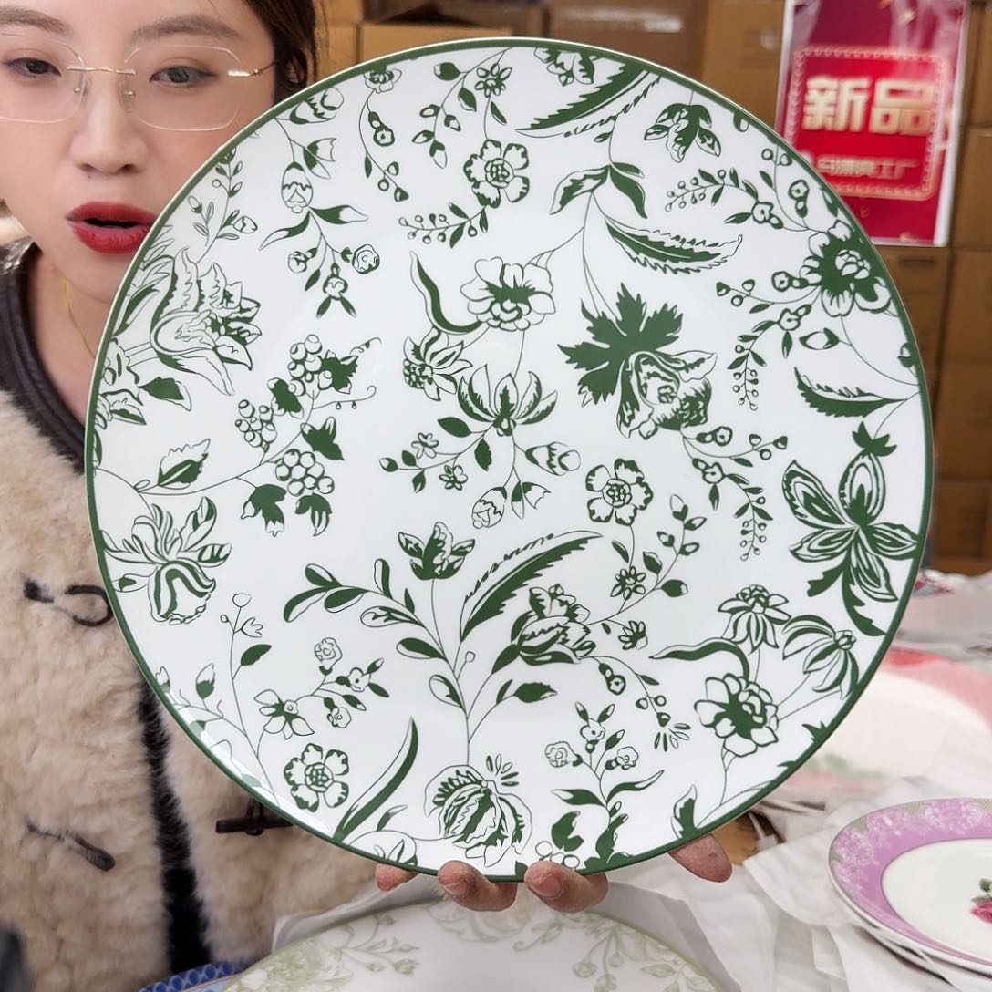 骨瓷高骨12英寸平盘30.5cm一个