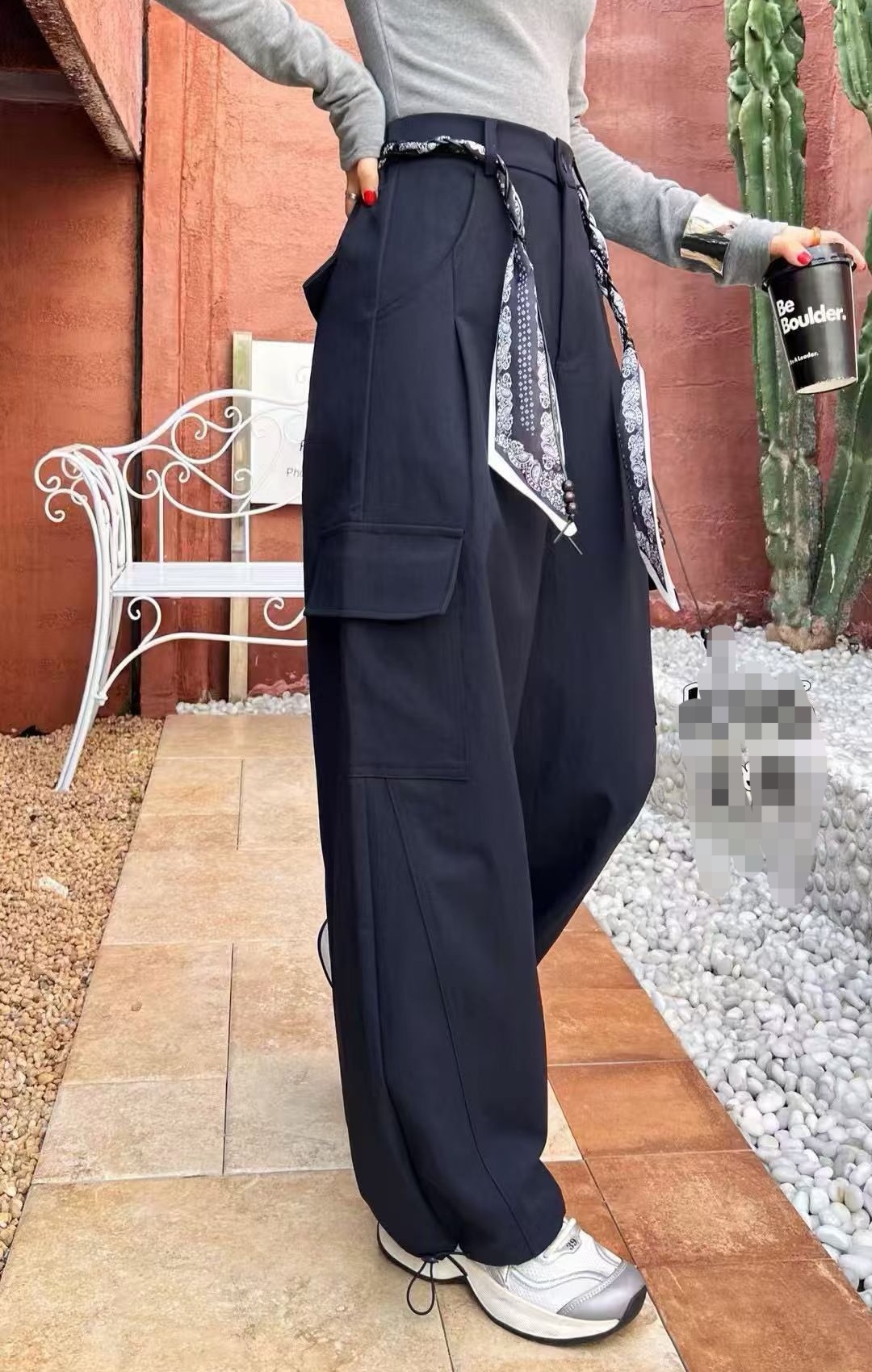 2025秋季新款时尚百搭窄版直筒工装裤(1.58以上的姐妹拍)