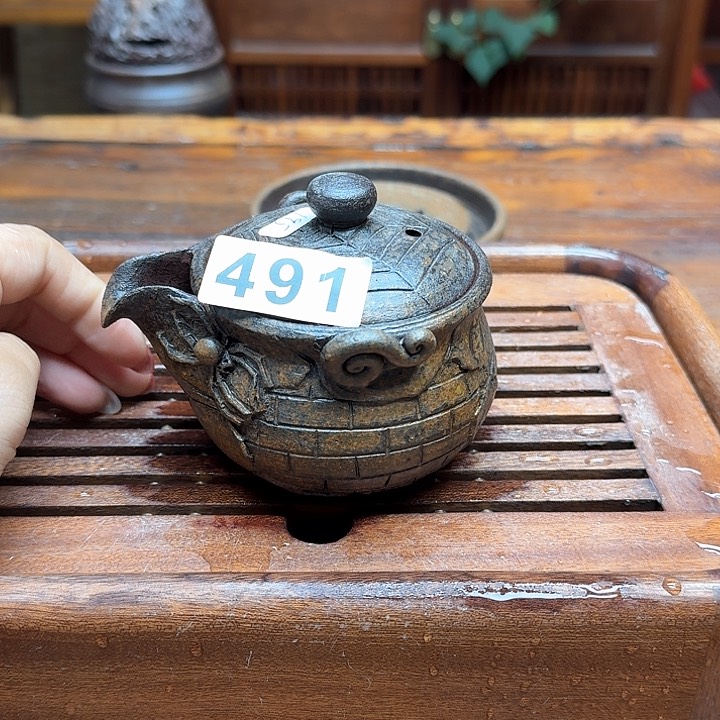 纯手工制作粗陶茶具