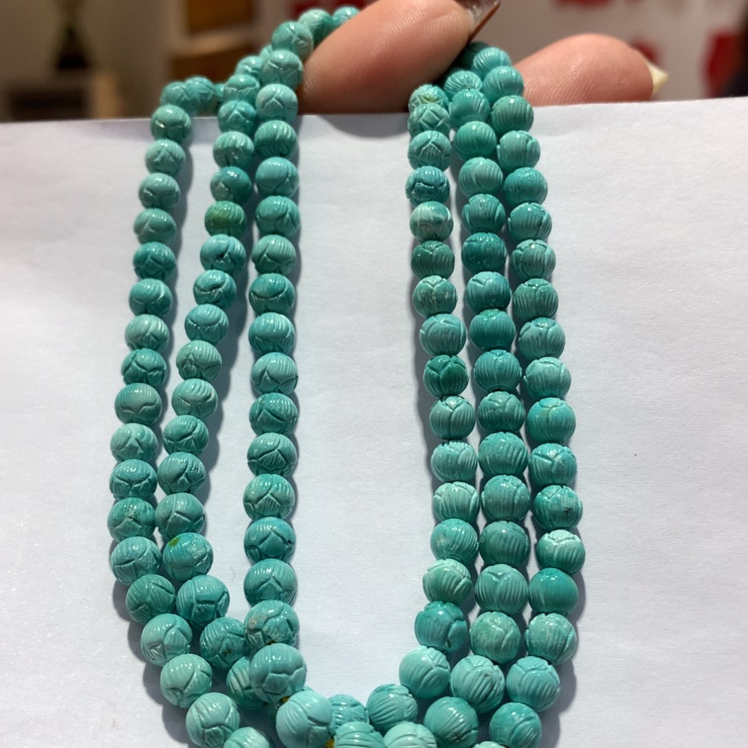 未镶嵌绿松石长链