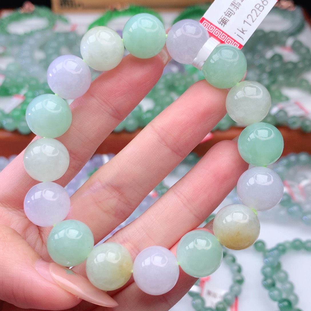 翡翠手链未镶嵌翡翠12.7mm