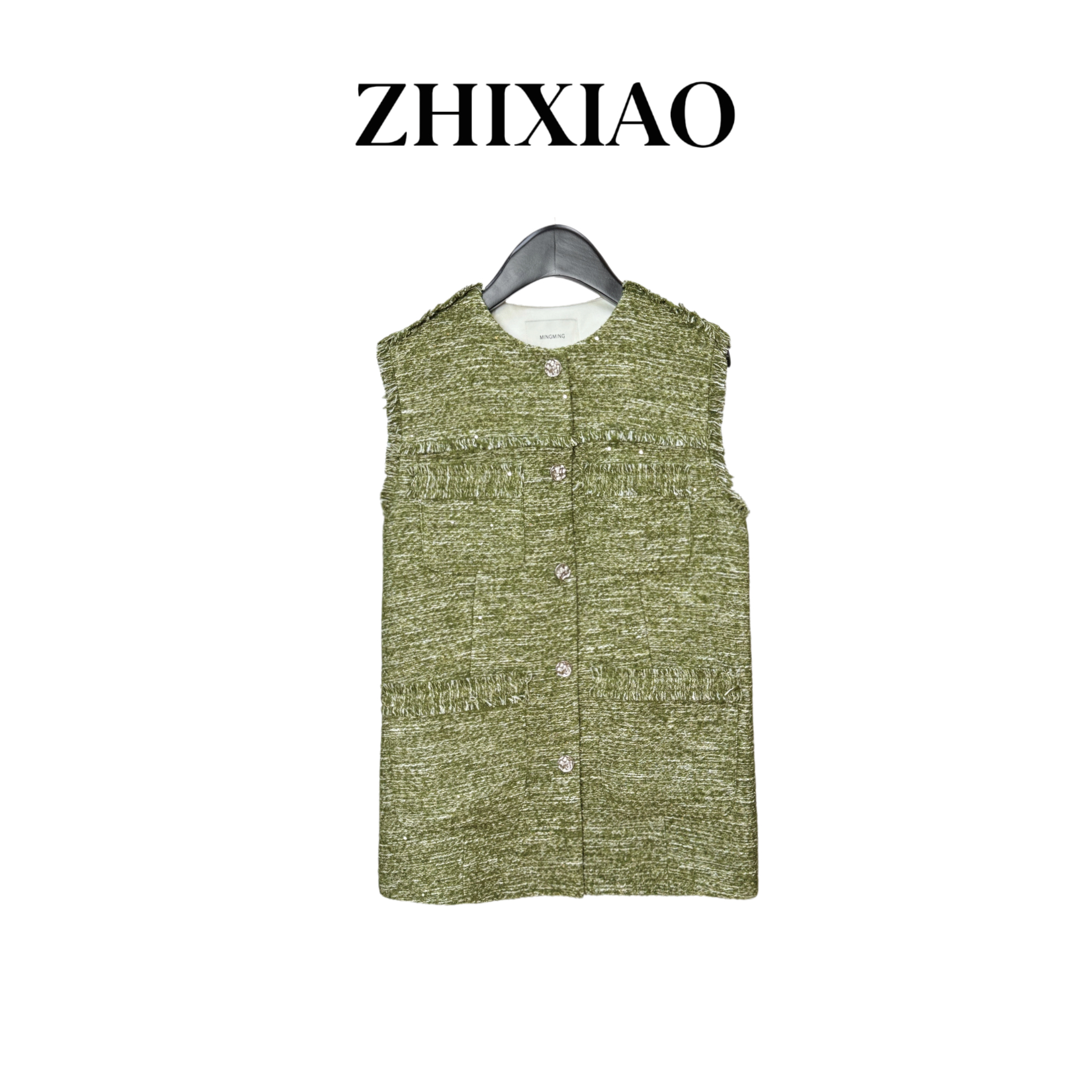 【ZHIXIAO】秋冬新款：小香风马甲51662