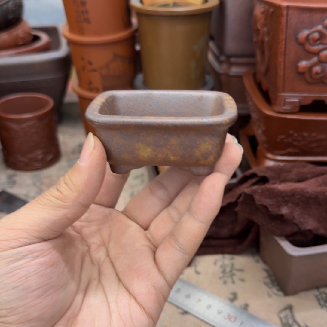 紫砂花盆宜兴紫砂正品6x5x2