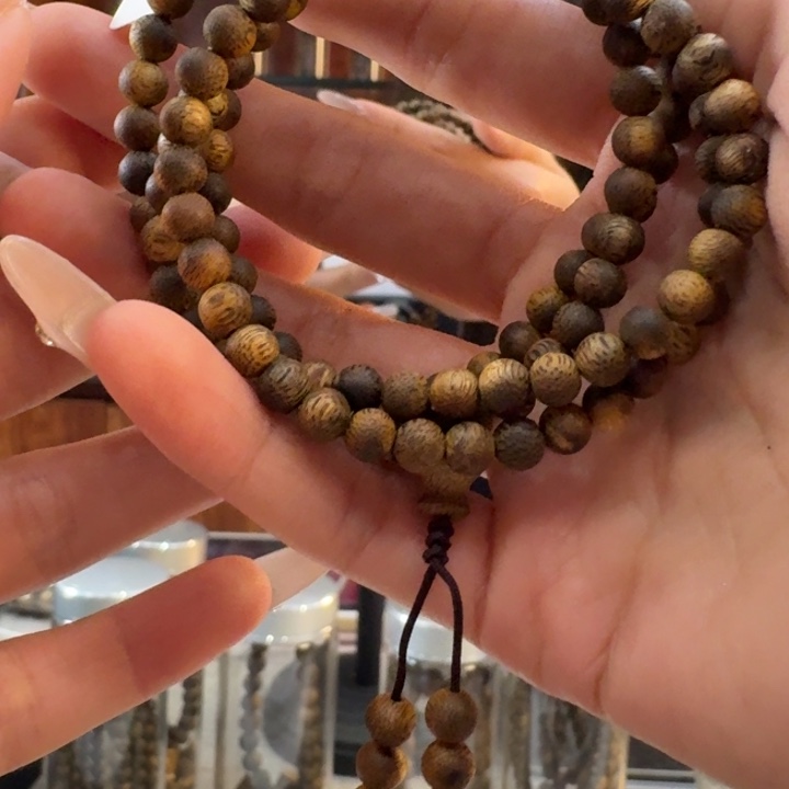 沉香碎屑沉香0.5圆珠多圈