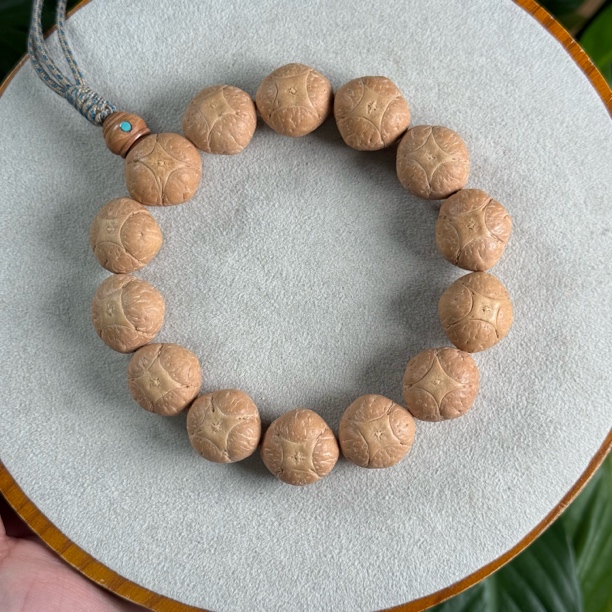 尼泊尔凤眼菩提四角麒麟眼手串