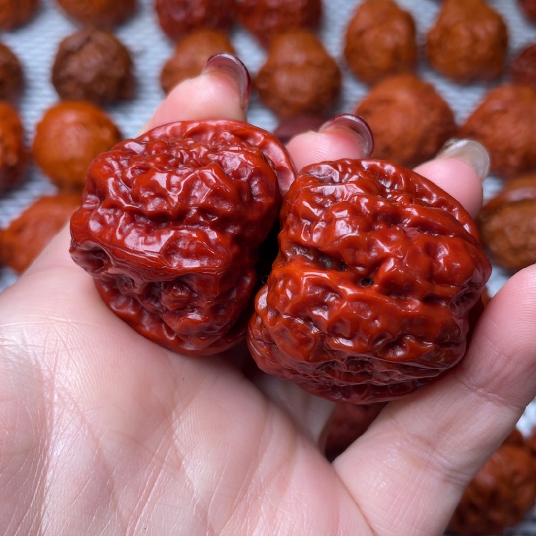 桃核吊坠文玩核桃 手把件 蛤蟆头 38