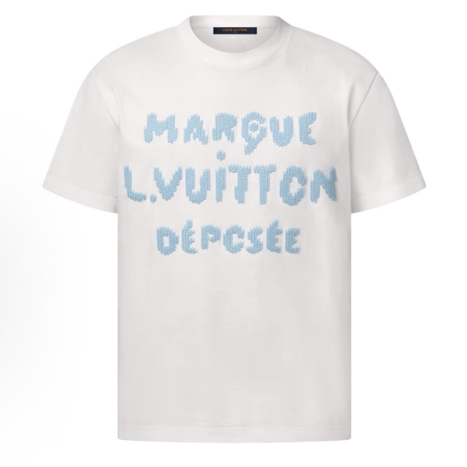 未使用 LouisVuitton/路易威登 SS26字母印花设计短袖XLmd2049