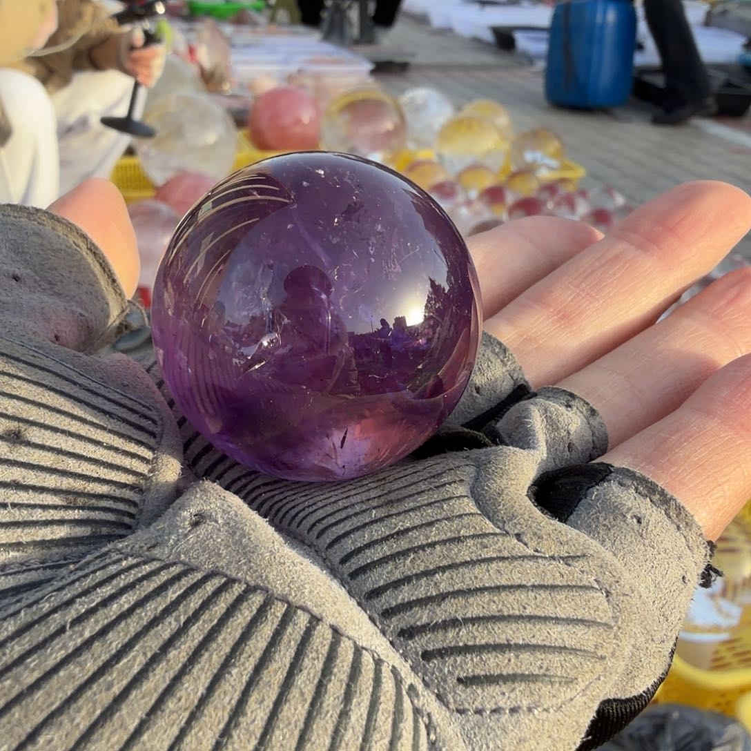 紫晶摆件未镶嵌未镶嵌天然紫水晶摆件4公分