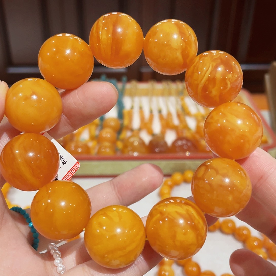 蜜蜡手链未镶嵌手串