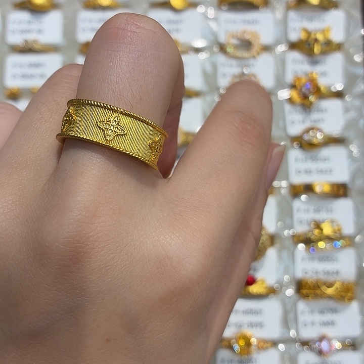 铜合金3578强保色发 1 个壹笔壹戒指