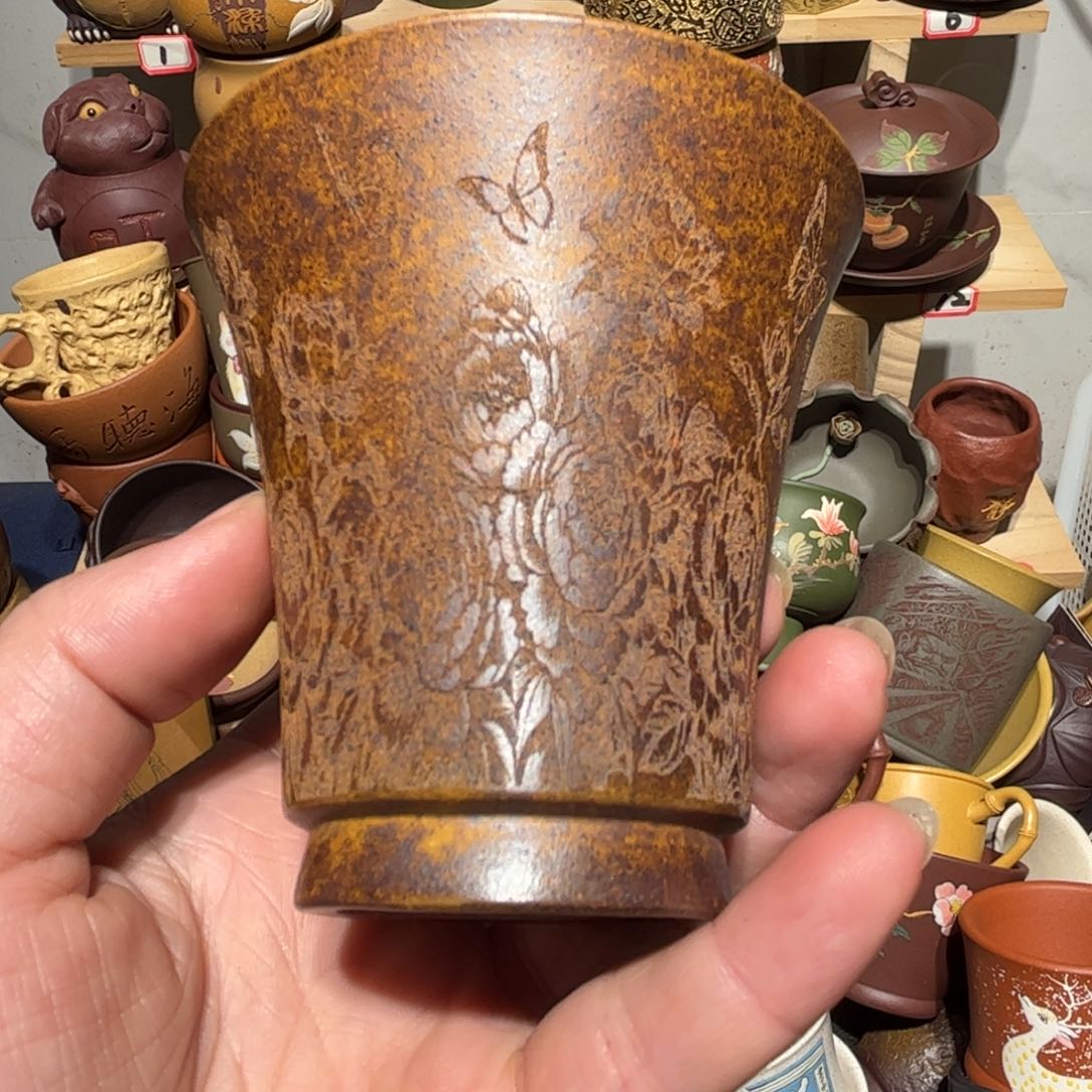 紫砂茶杯宜兴紫砂主人杯