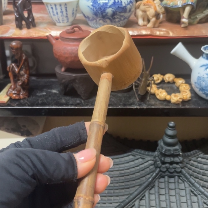 竹中古工艺品摆件