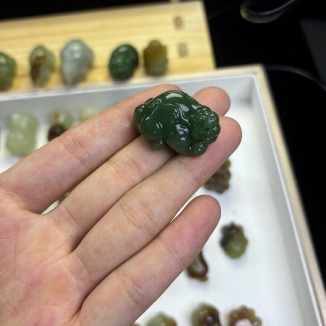 碧玉貔貅精美雕刻招财守财礼物