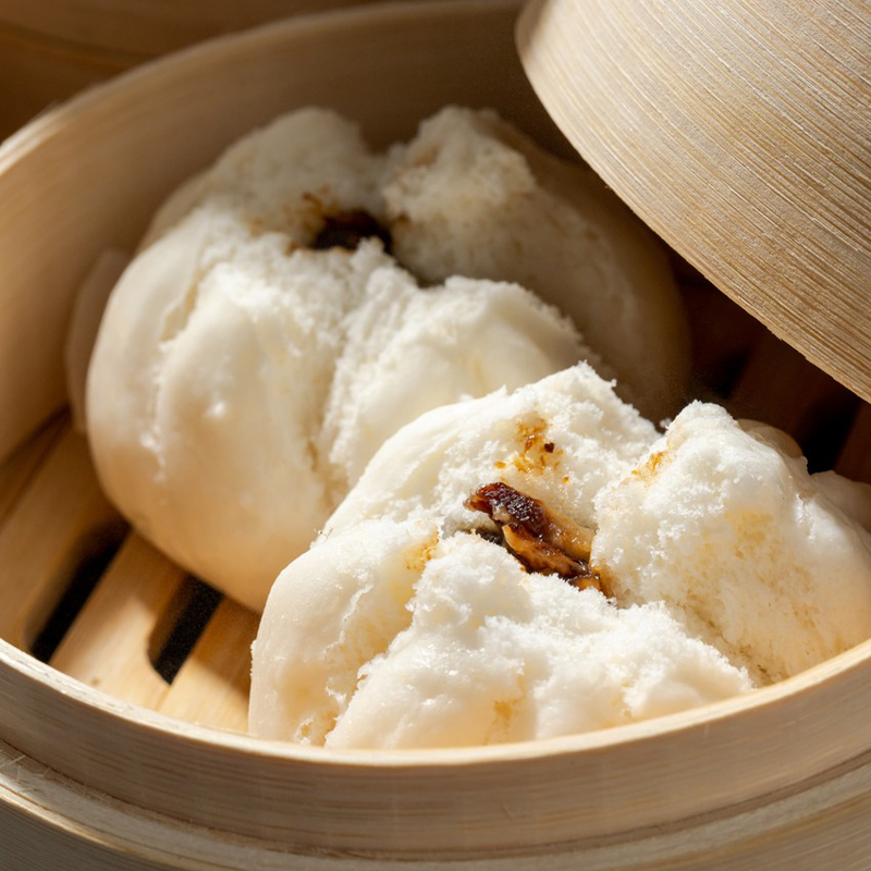 【到手4袋加大版叉烧包 顺丰次日达】广州酒楼笑口叉烧包+雪山流沙包组合套餐4袋130克大只早餐早点茶楼包子