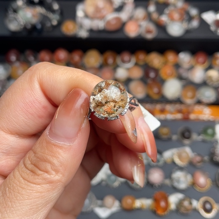 水晶戒指银S925镶嵌1111111