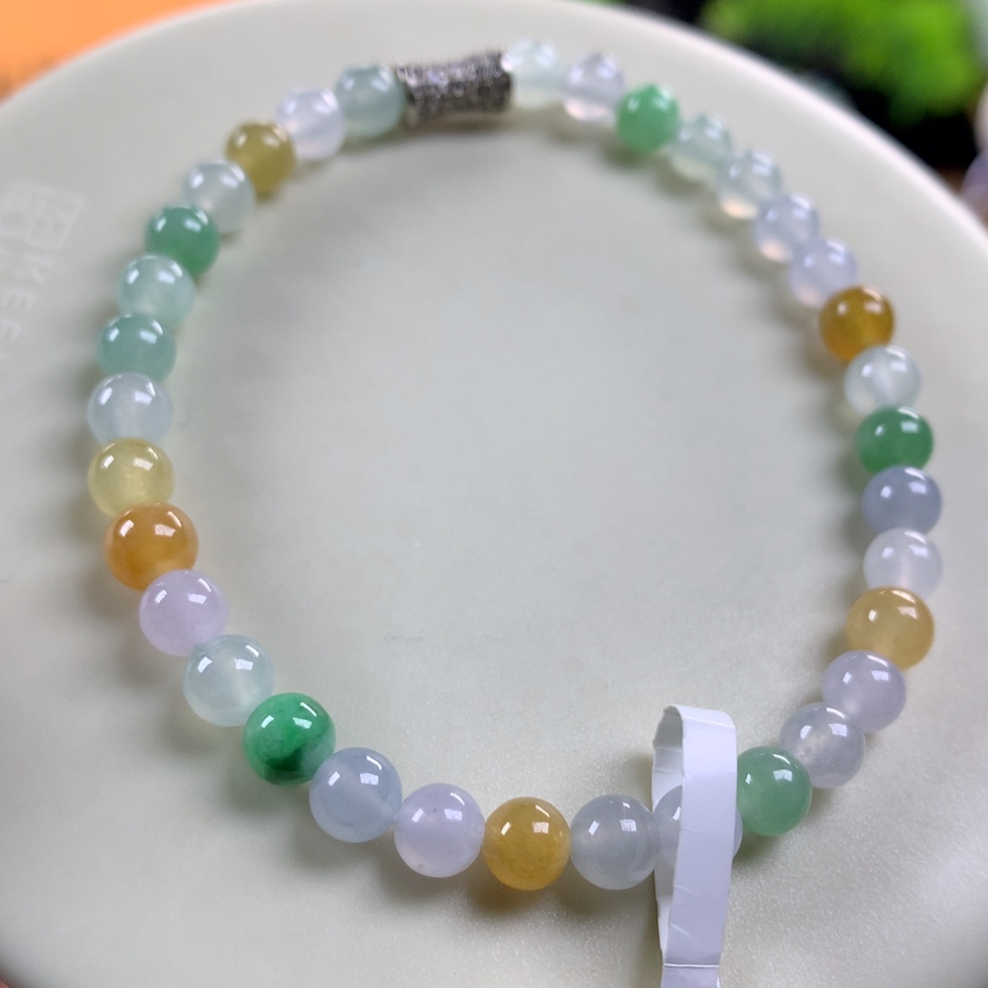 翡翠未镶嵌手链卡5