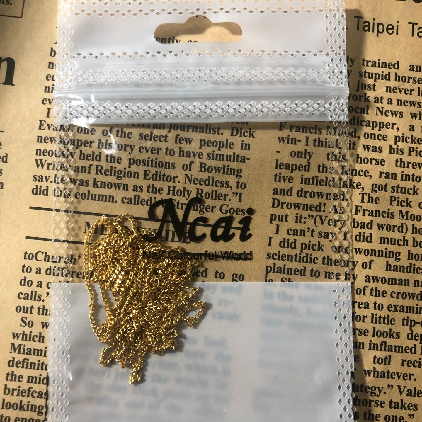美甲饰品螺纹链条