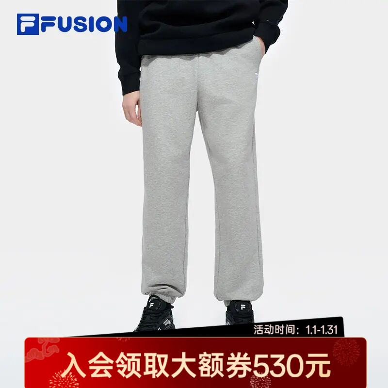 FILA斐乐男裤新款运动舒适时尚百搭经典透气休闲长裤T11M517601F