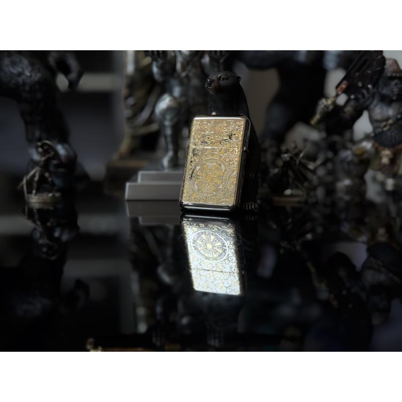 白镍版双面唐草山鬼花钱煤油机（不赠送煤油）