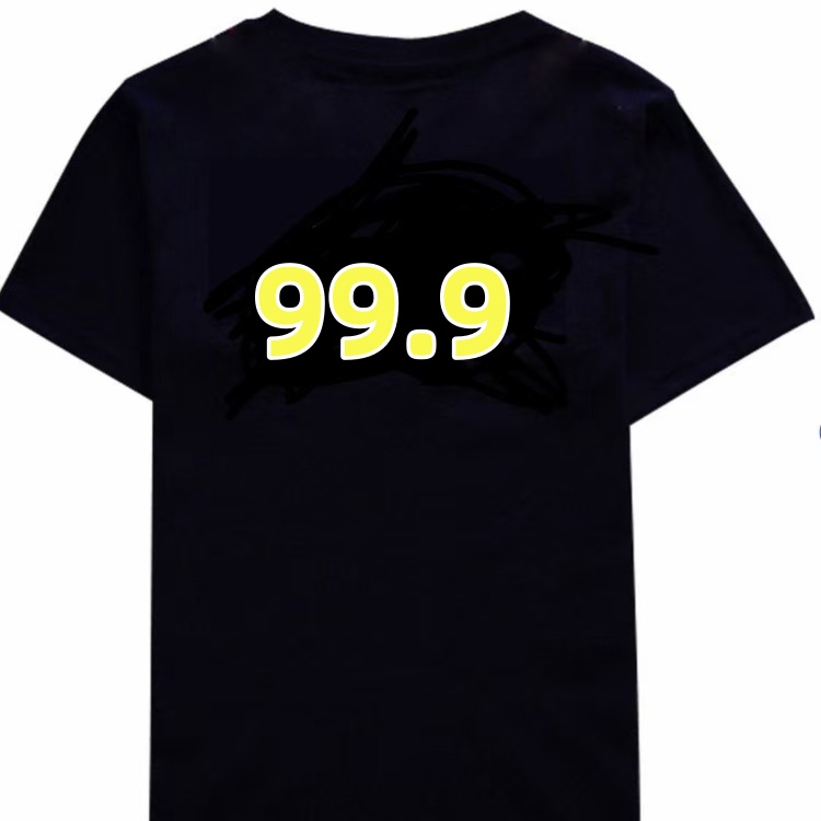 字母简约风日常短袖圆领情侣T恤夏季男款时尚文化衫