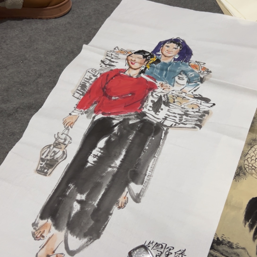 国画国画作品画心一张