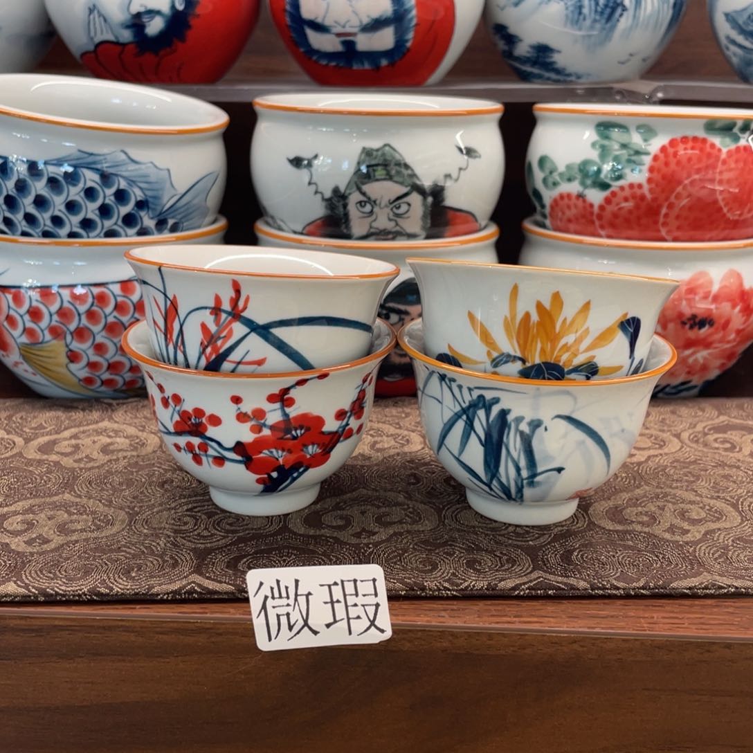 釉下老陶泥手工绘制