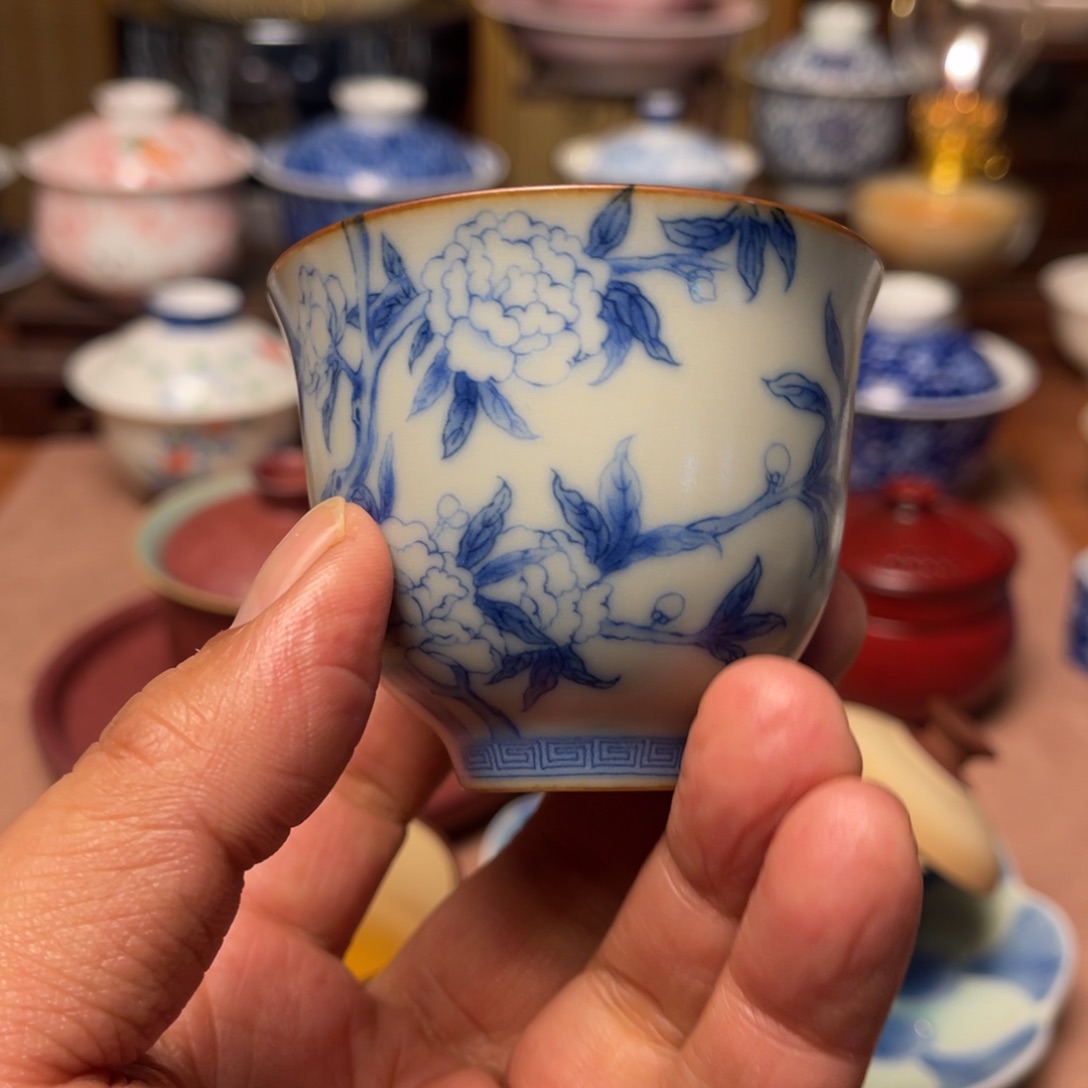 素铭品瓷釉下彩茶具