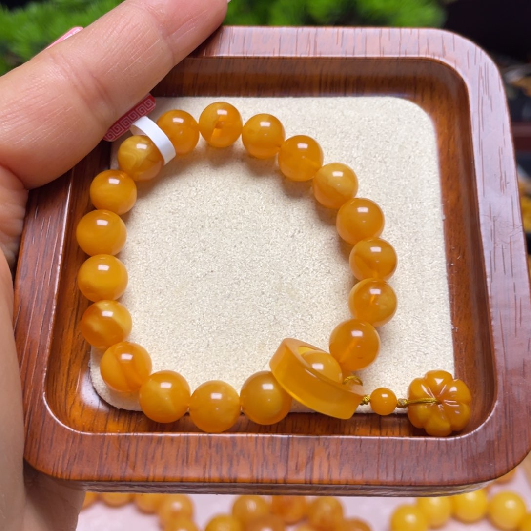 蜜蜡手链未镶嵌手串