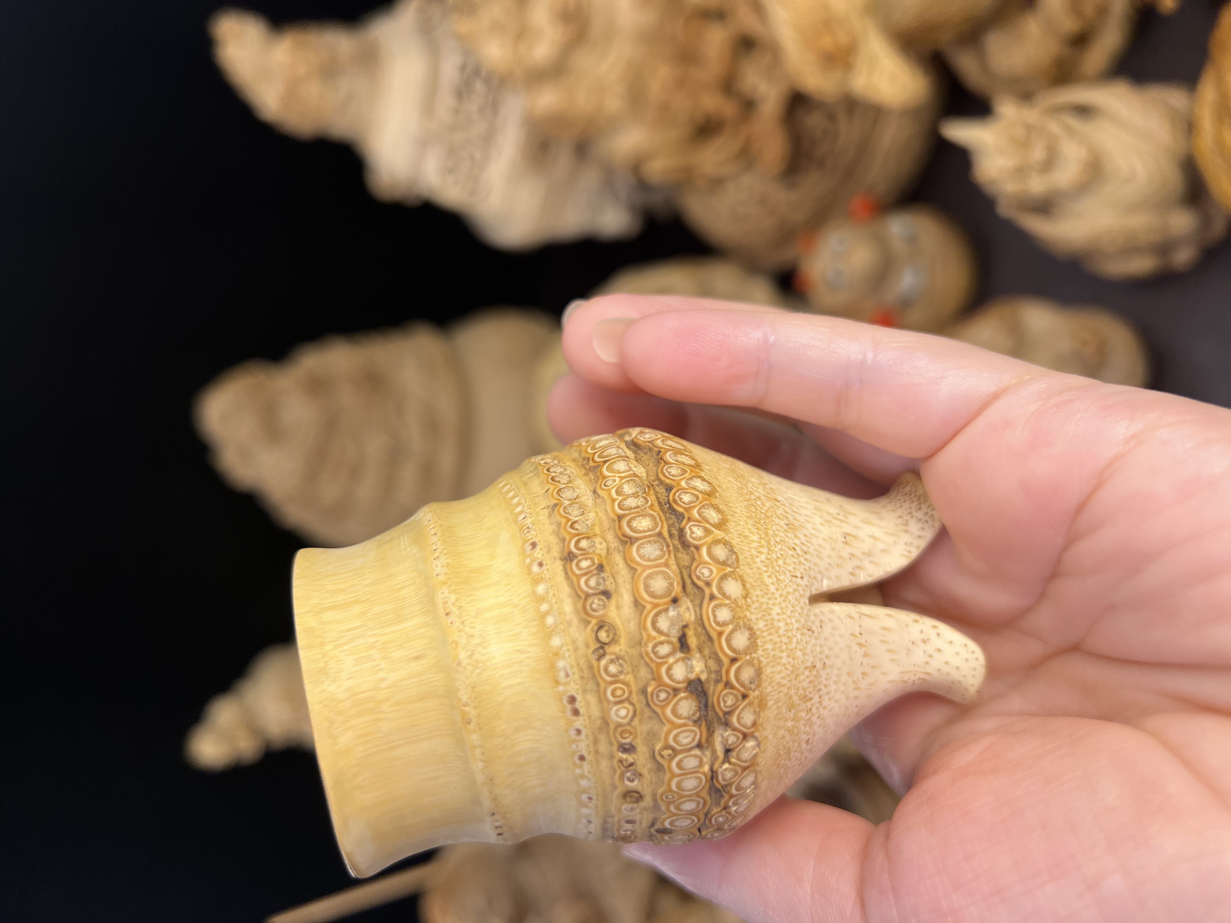 竹根雕纯手工手把件