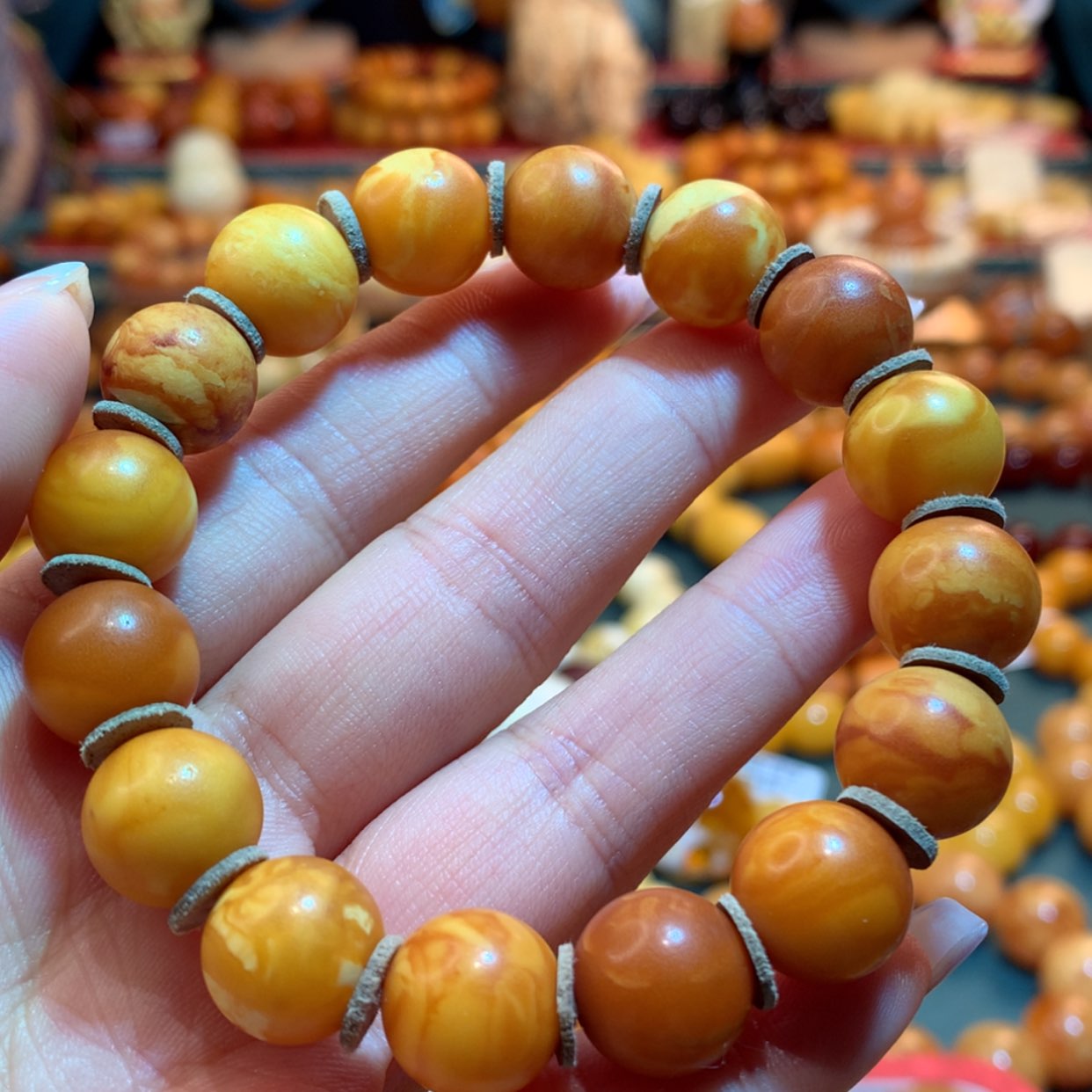 【闪购商品】蜜蜡手串未镶嵌蜜蜡手串
