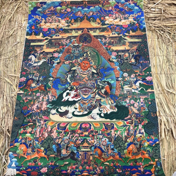 高端精品财宝天王绘画类唐卡W945