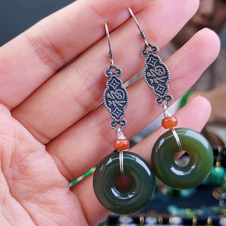 和田玉珠宝奇石银S925镶嵌