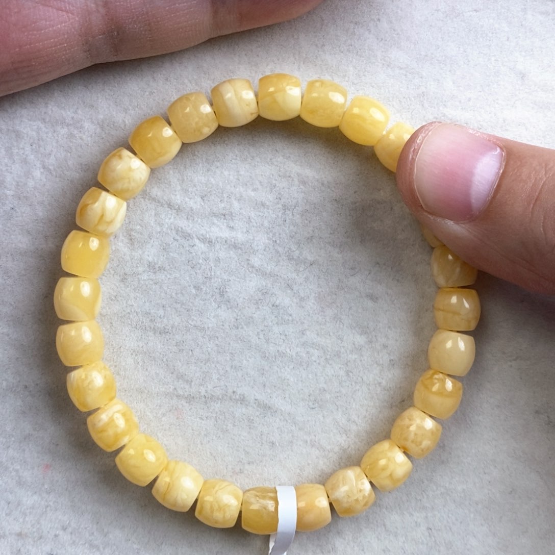 琥珀手链未镶嵌蜜蜡虎皮