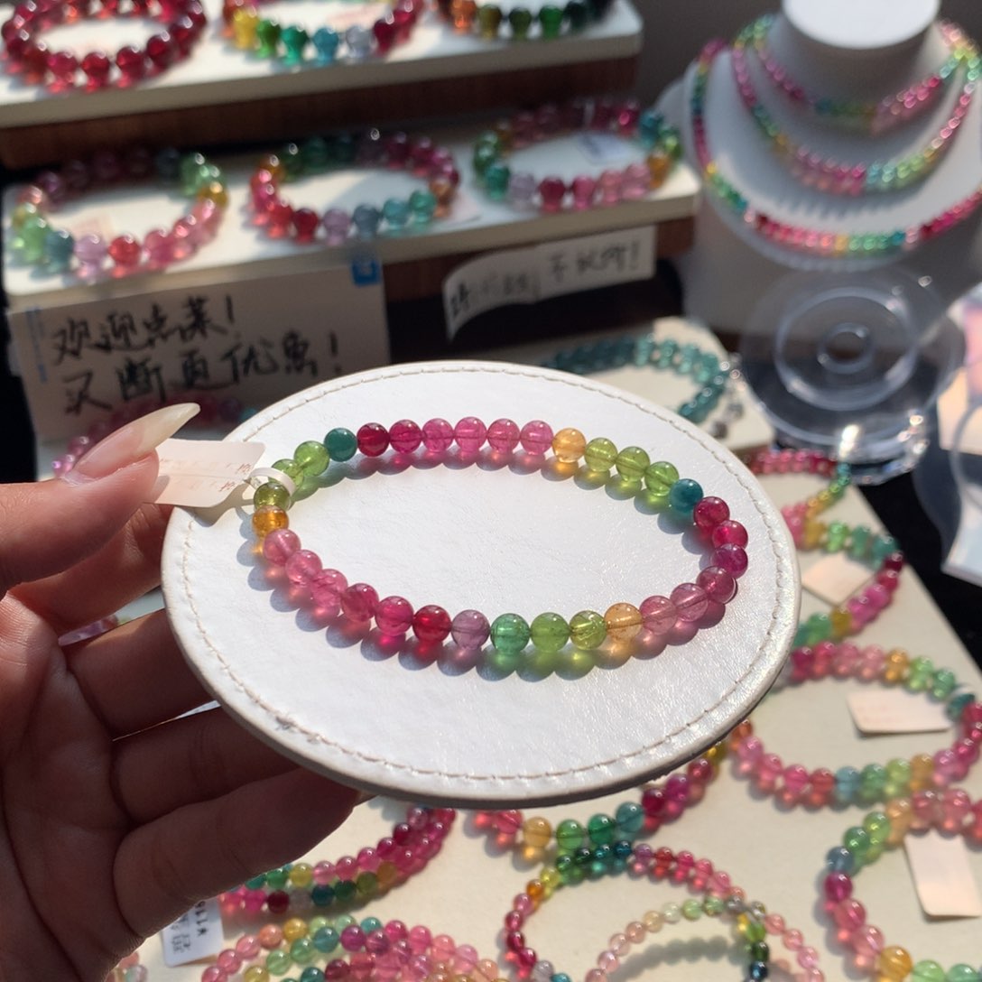 未镶嵌手链碧玺碧玺