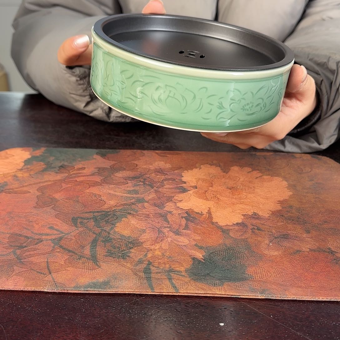 龙泉云间青瓷小米茶器