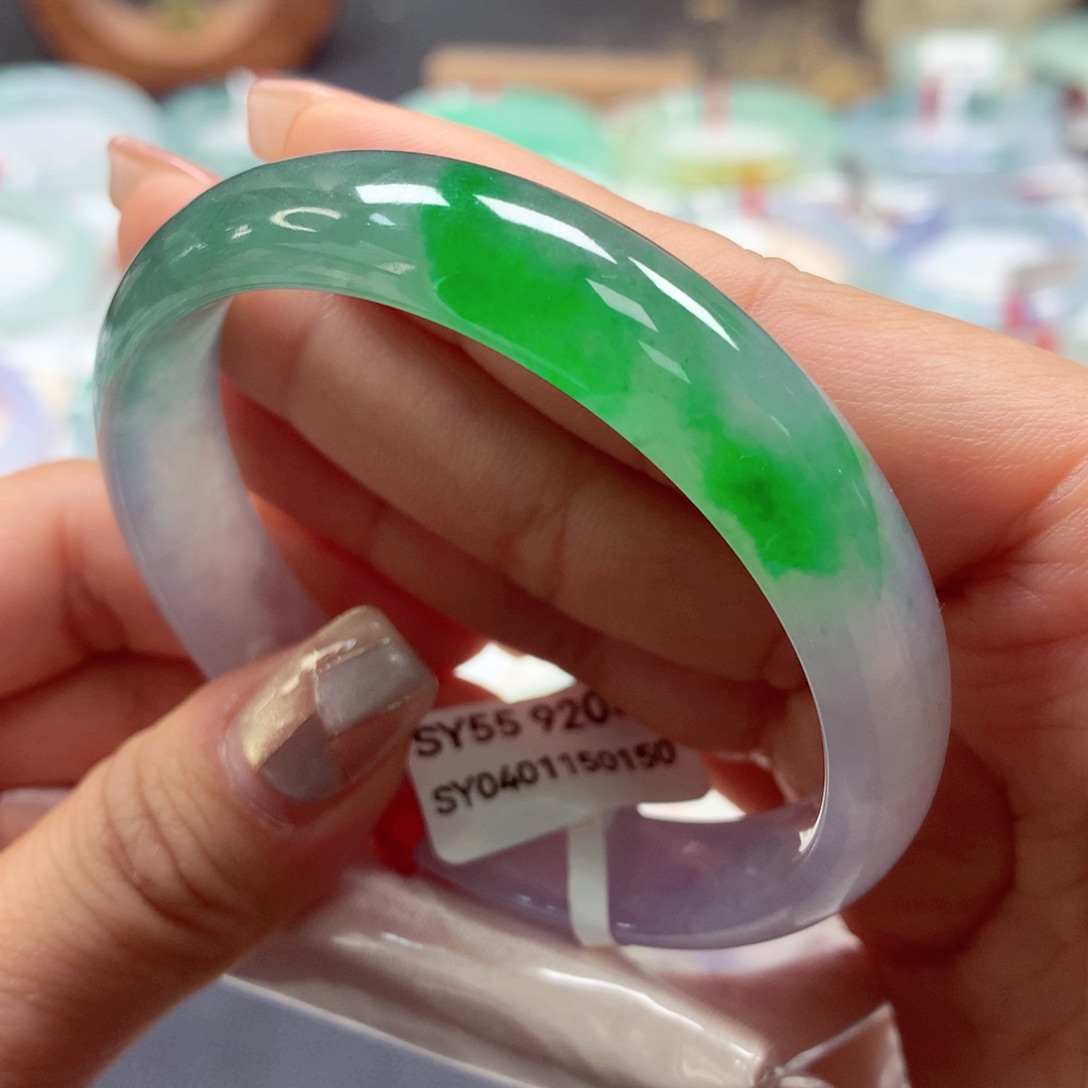 翡翠手镯未镶嵌55正87号88