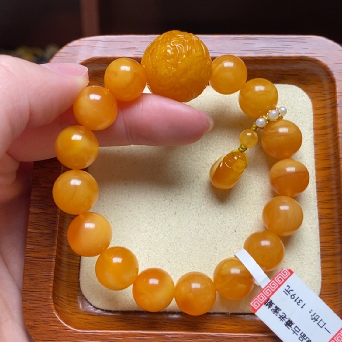 【闪购商品】蜜蜡手链未镶嵌手串