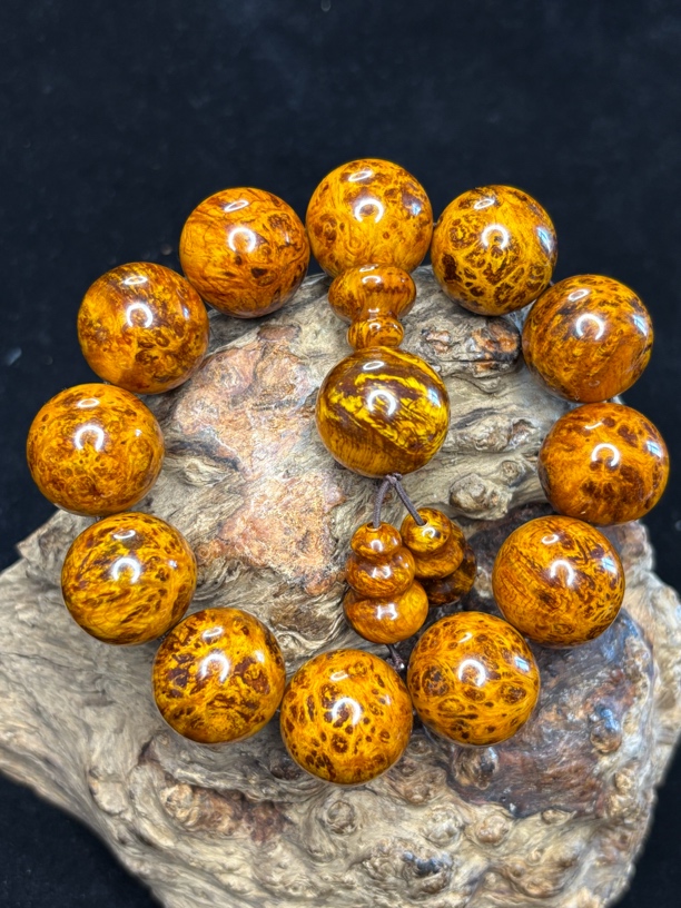 雷击琥珀木满花纹满留疤20尺寸高品质高透光满玉华料288号