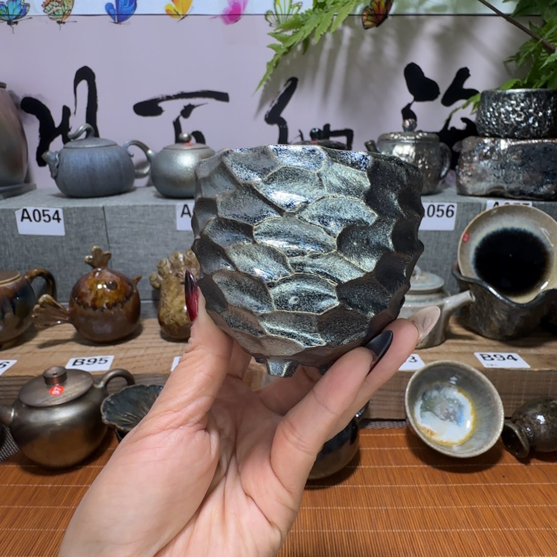 杯建水紫陶柴烧杯