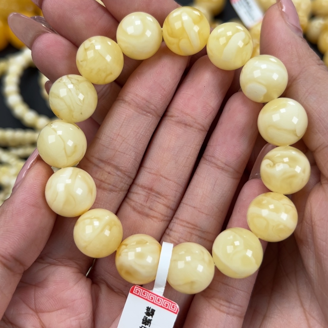 琥珀未镶嵌手链14m 24.1