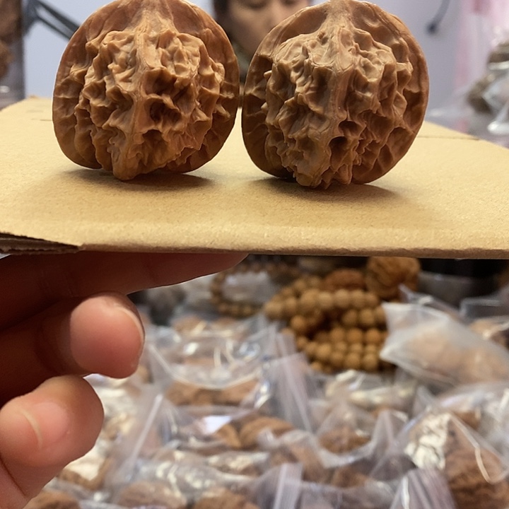 把件文玩核桃42龙鳞红皮
