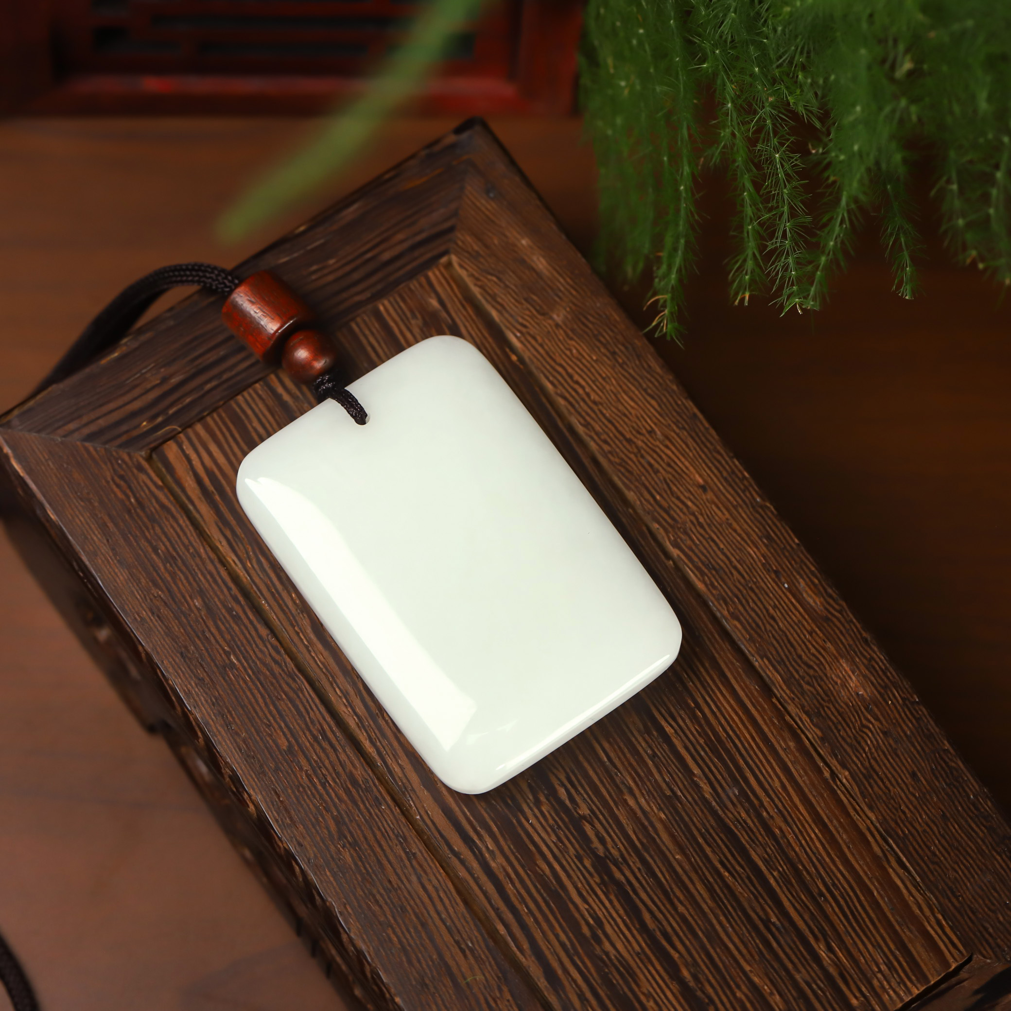 西安蓝田玉平安无事牌吊坠男女款情侣挂件兵马俑景区同款天然活玉