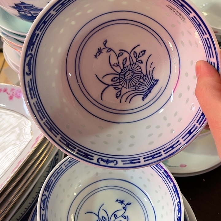 瓷片直径15厘米，发2个