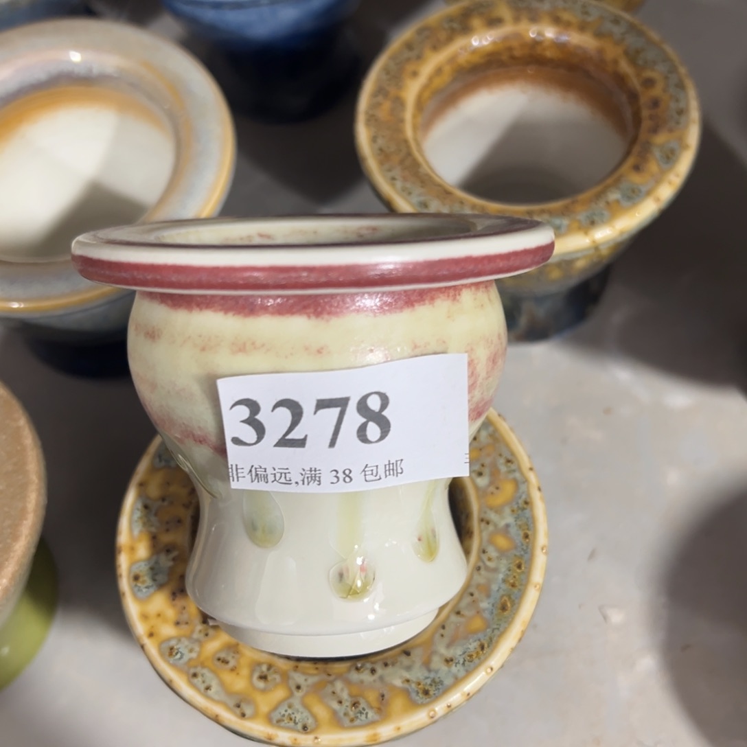 红陶景德镇手工花盆