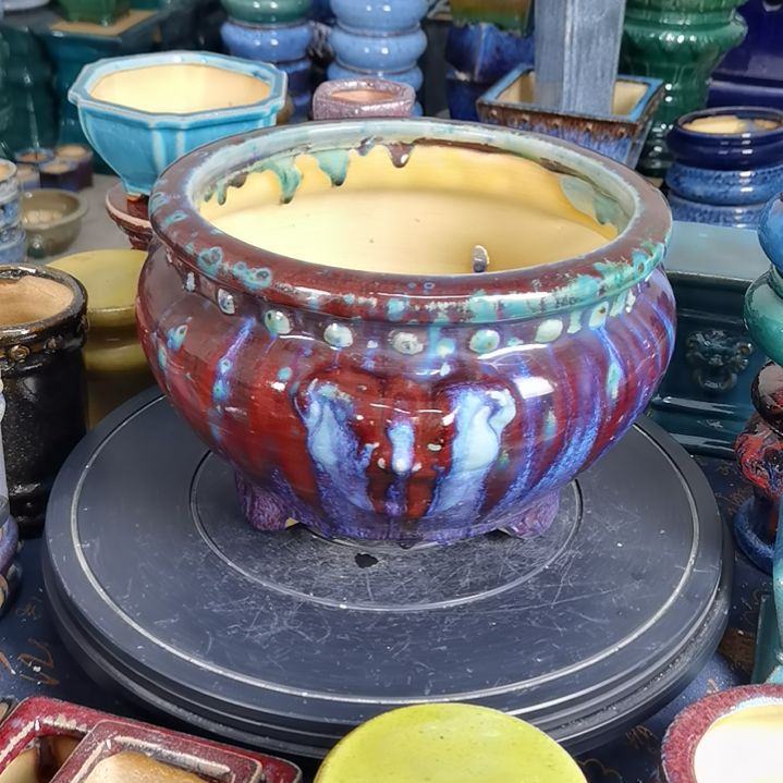 内口23深16石湾花盆默认微瑕